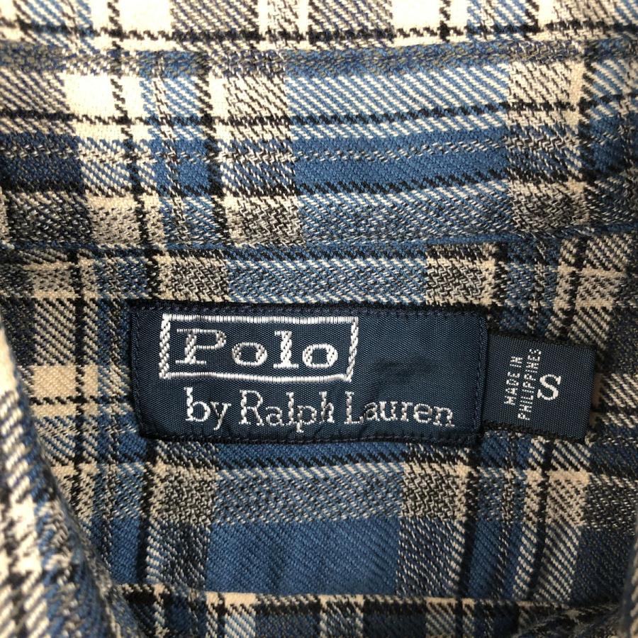 古着 ラルフローレン Ralph Lauren POLO by Ralph Lauren 長袖 ライトネルチェックシャツ メンズS相当/eaa650258 古着 ラルフローレン Ralph Lauren POLO by 長袖 ライトネルチェック