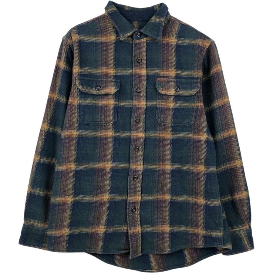 古着 オービス ORVIS オンブレチェック 長袖 ヘビーネルチェックシャツ メンズS相当 /eaa650262 | 