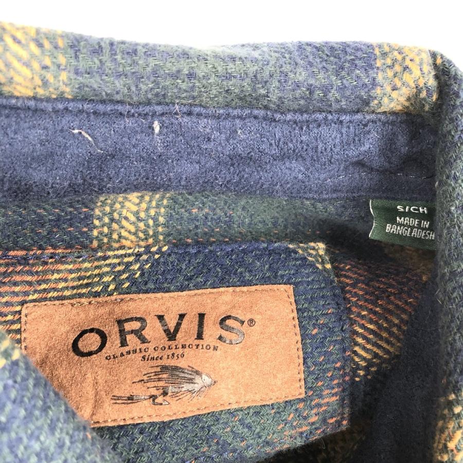 古着 オービス ORVIS オンブレチェック 長袖 ヘビーネルチェックシャツ メンズS相当 /eaa650262 |  | 02
