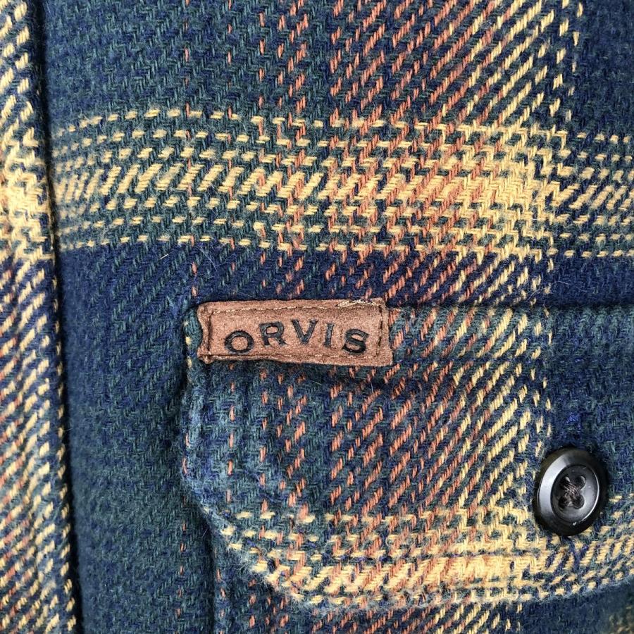 古着 オービス ORVIS オンブレチェック 長袖 ヘビーネルチェックシャツ メンズS相当 /eaa650262 |  | 04