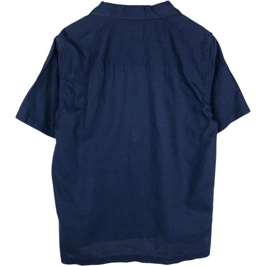 GAP（ギャップ） 古着 半袖 オープンカラー コットン×リネンシャツ