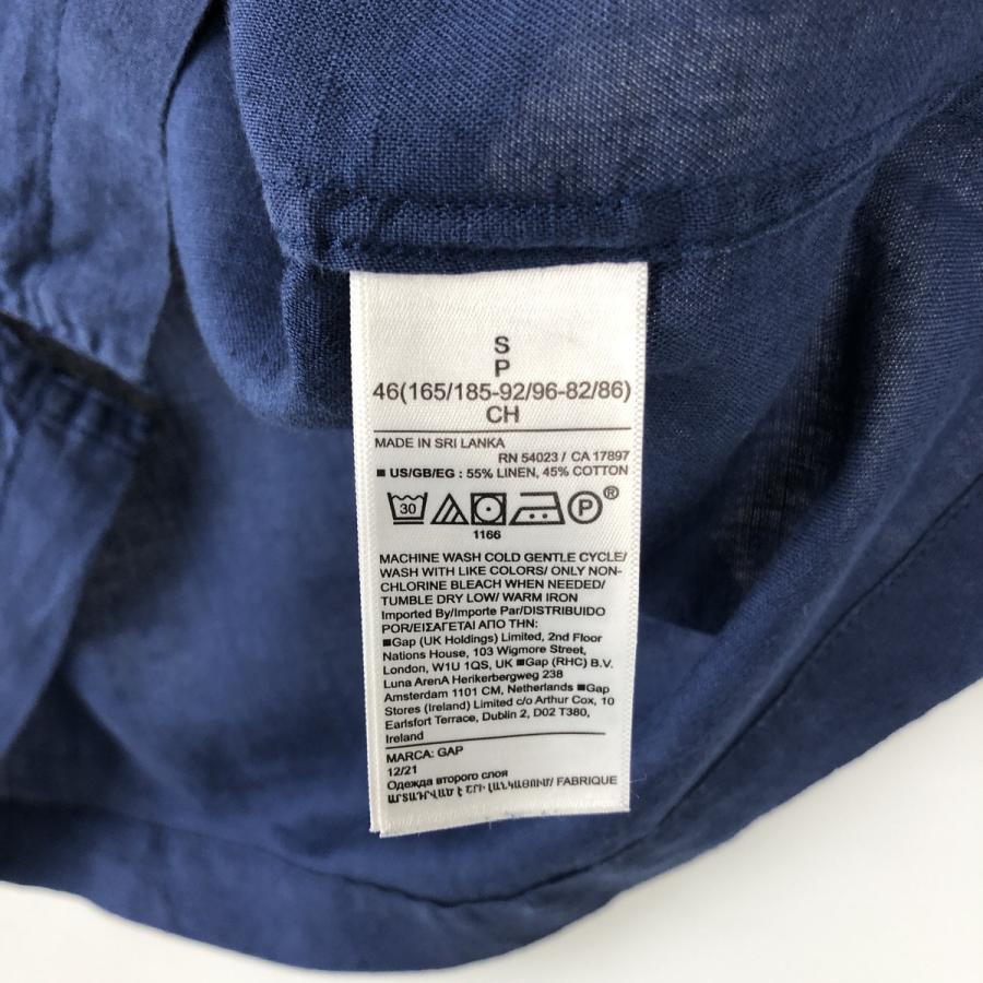GAP（ギャップ） 古着 半袖 オープンカラー コットン×リネンシャツ