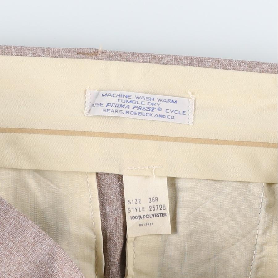 古着 70年代 シアーズ Sears ROEBUCKS フレアパンツ メンズw36相当