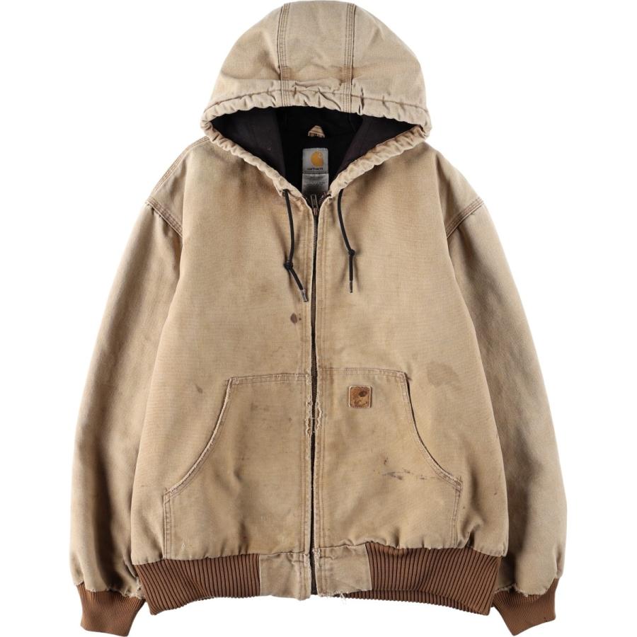 美品　アクティブジャケット ダックフルジップパーカー Carharttカーハート Carhartt（カーハート） 古着 アクティブジャケット ダックフルジップ