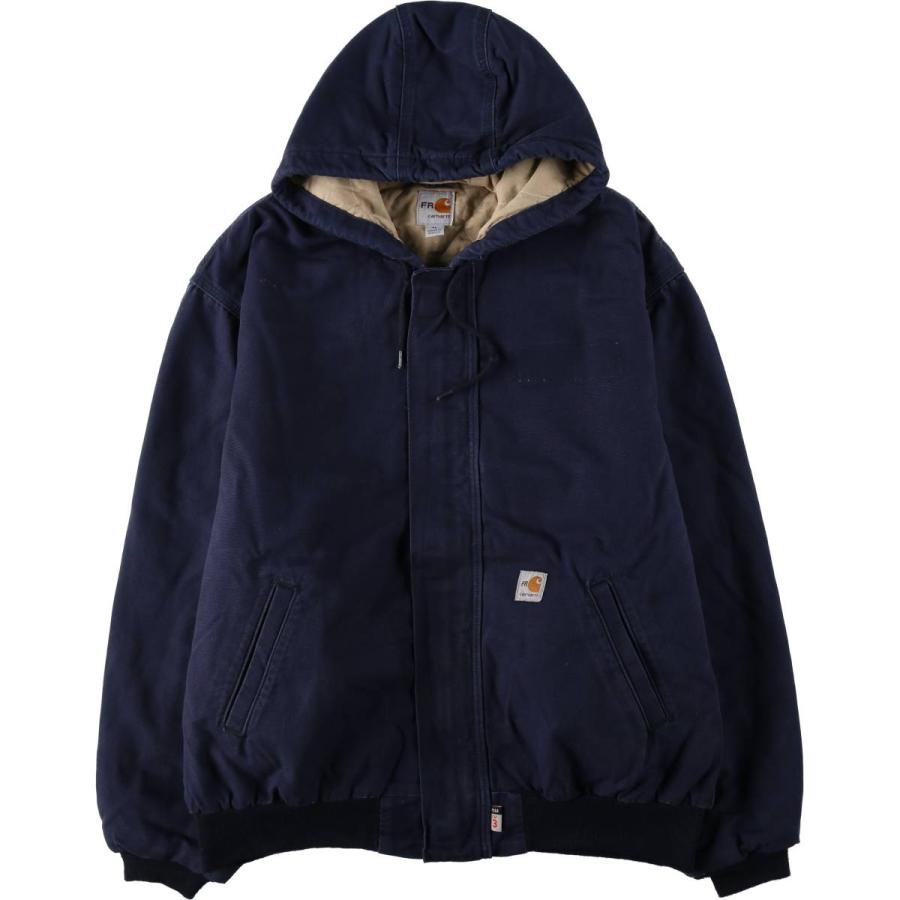 古着 カーハート Carhartt アクティブジャケット FRシリーズ 中綿入り ダックフルジップパーカー メンズXL相当/eaa651288 Carhartt（カーハート） 古着 アクティブジャケット FRシリーズ 中綿