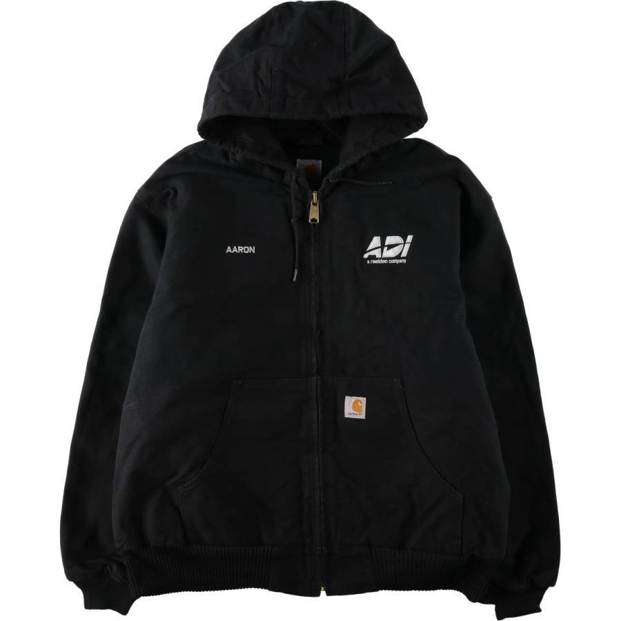 古着 カーハート Carhartt アクティブジャケット 中綿入り アドバタイジング ダックフルジップパーカー メンズXL相当/eaa651292 Carhartt（カーハート） 古着 アクティブジャケット 中綿入り