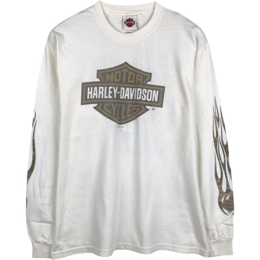 希少 HARLEY DAVIDSON ロンT USA製 ハーレーダビッドソン 古着 ハーレーダビッドソン Harley-Davidson ロングTシャツ ロンT USA