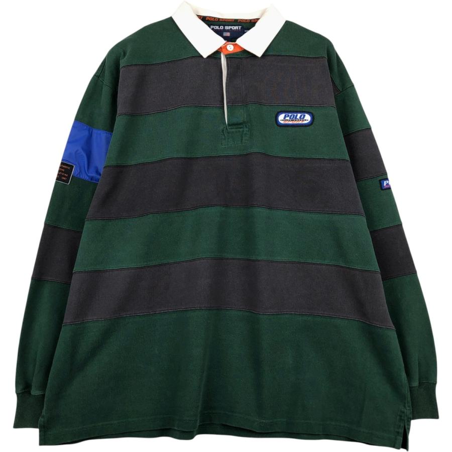POLO SPORT ラルフローレン　ボーダーラガー 古着 ラルフローレン Ralph Lauren POLO SPORT ポロスポーツ ボーダー