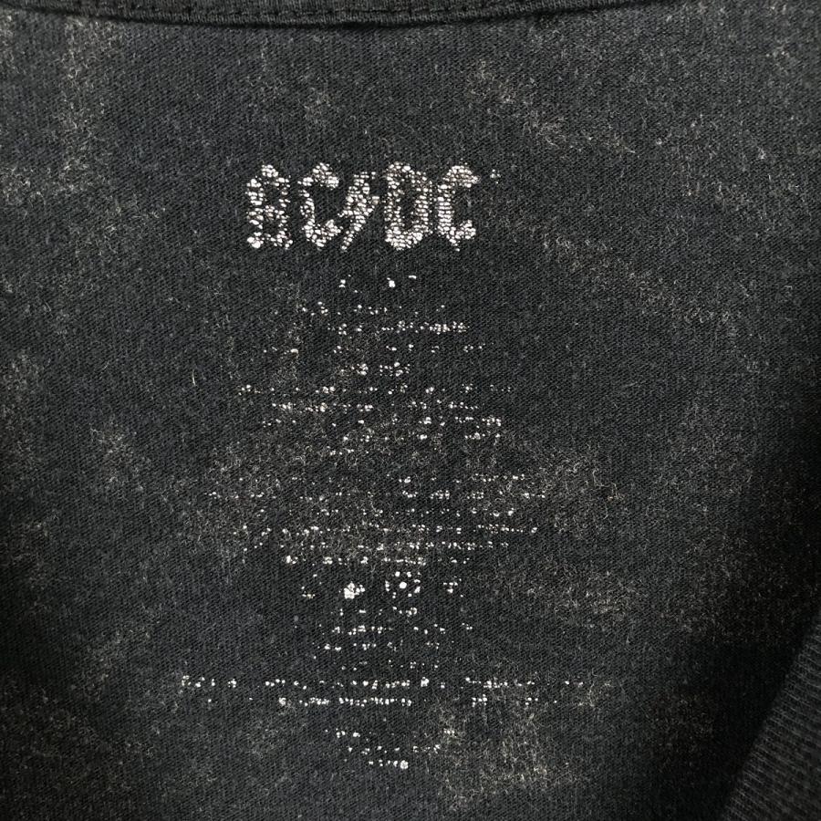 古着 AC/DC エーシーディーシー 総柄 バンドTシャツ バンT メンズL相当
