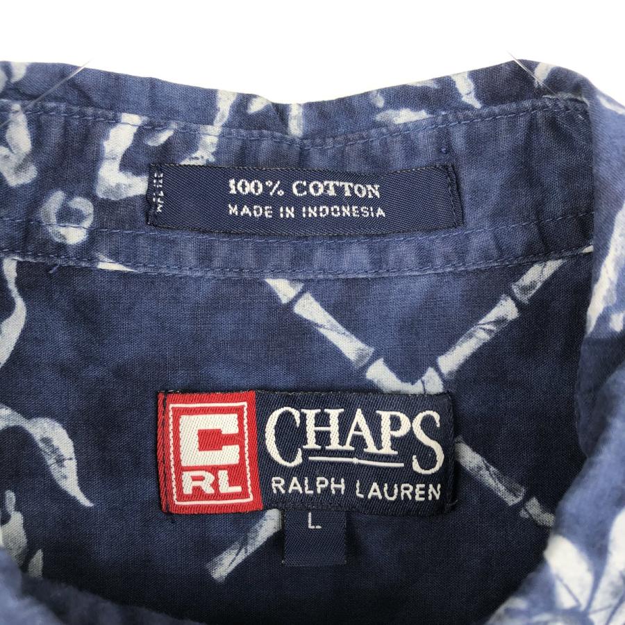 古着 ラルフローレン Ralph Lauren CHAPS チャップス 総柄 ボタン