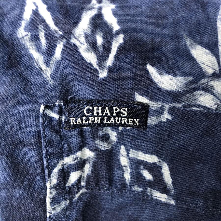 古着 ラルフローレン Ralph Lauren CHAPS チャップス 総柄 ボタン