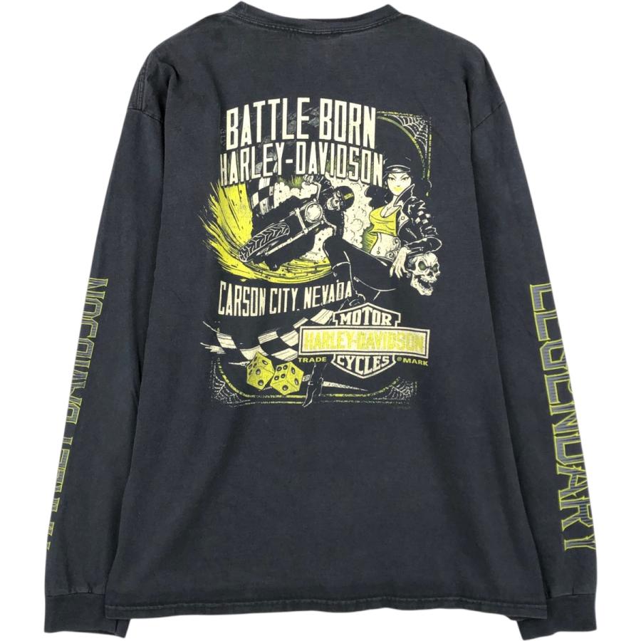 古着 ハーレーダビッドソン Harley-Davidson モ−ターサイクル ロングT