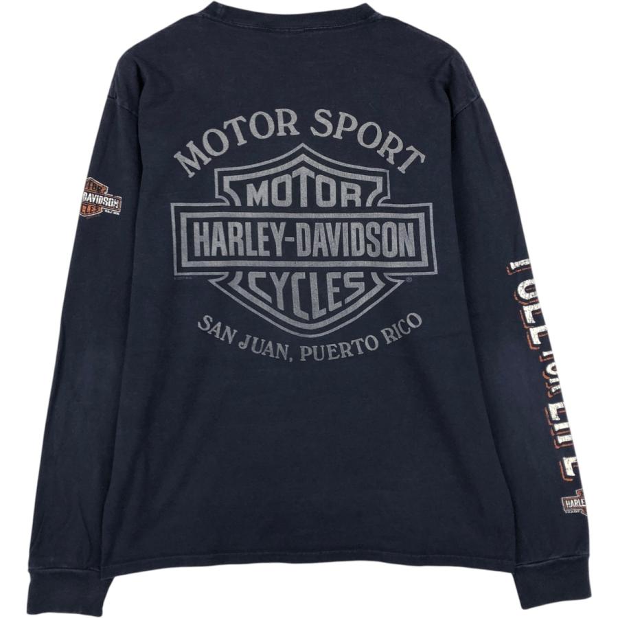 古着 ハーレーダビッドソン Harley-Davidson モーターサイクル ロングT
