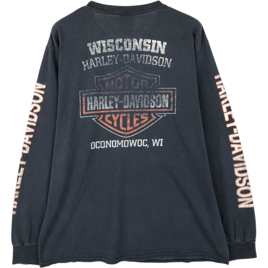 古着 ハーレーダビッドソン Harley-Davidson モ−ターサイクル ロングT
