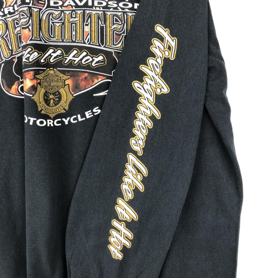 古着 ハーレーダビッドソン Harley-Davidson ファイヤーパターン