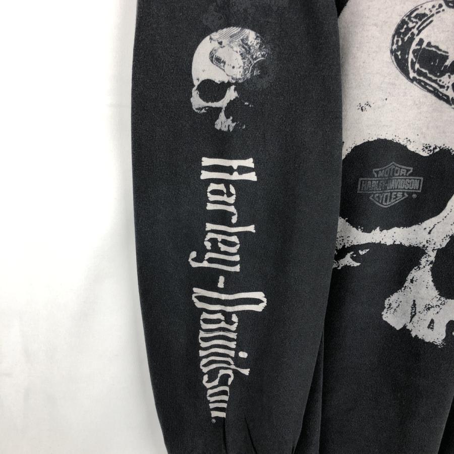 古着 ハーレーダビッドソン Harley-Davidson ドクロ柄 スカル柄 ロング