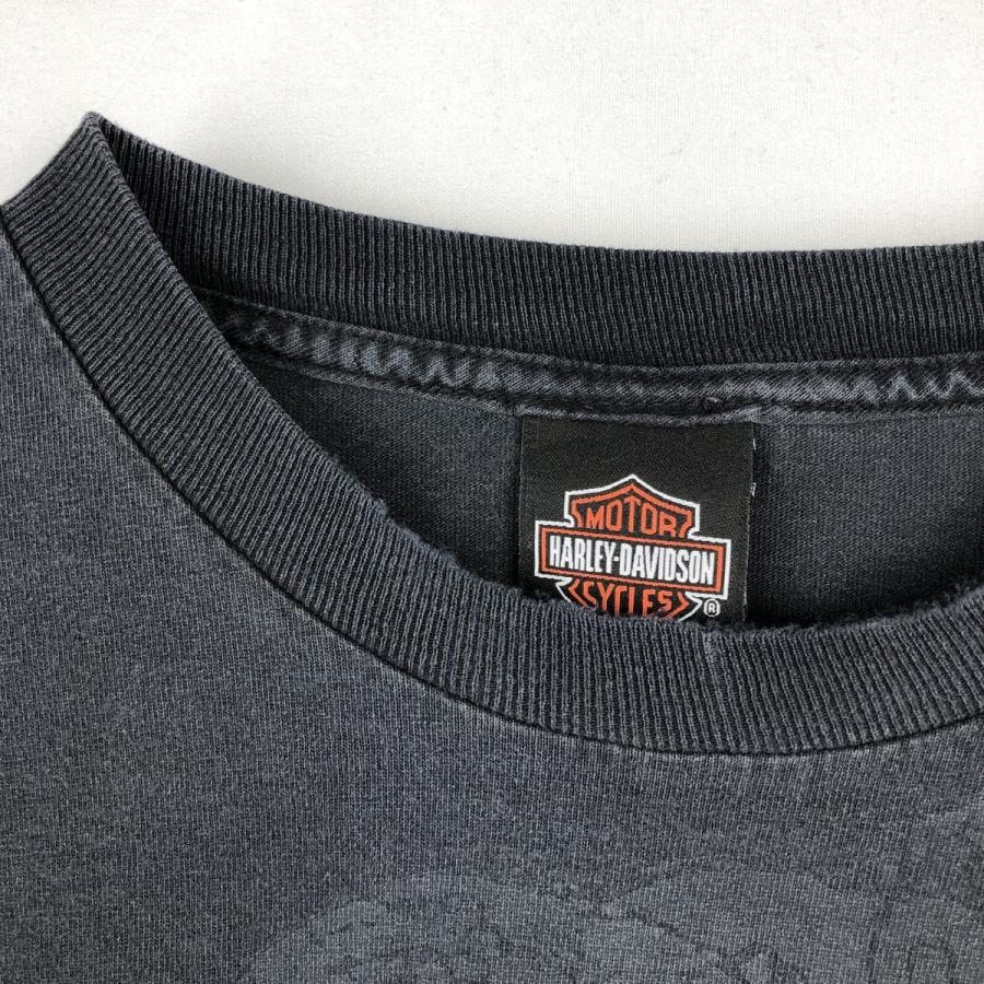 古着 ハーレーダビッドソン Harley-Davidson ドクロ柄 スカル柄 ロング