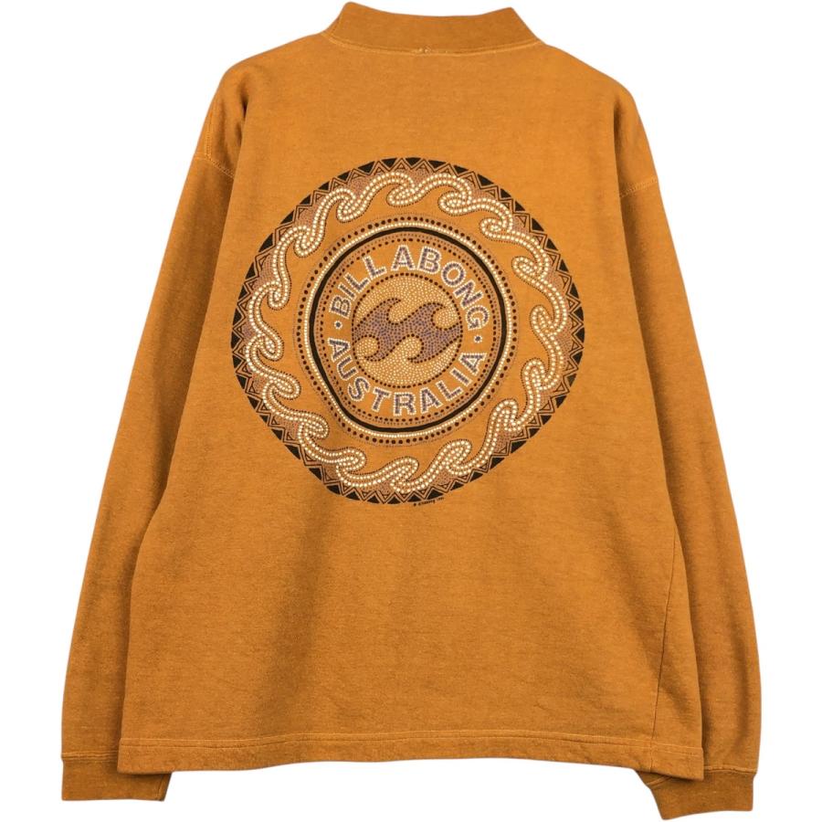 古着 90年代 Billabong CHINA MOCH FLEECE モックネック プリント