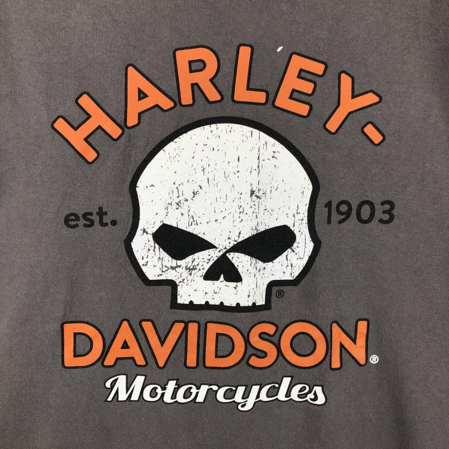 古着 00年代 ハーレーダビッドソン Harley-Davidson ドクロ柄 スカル柄