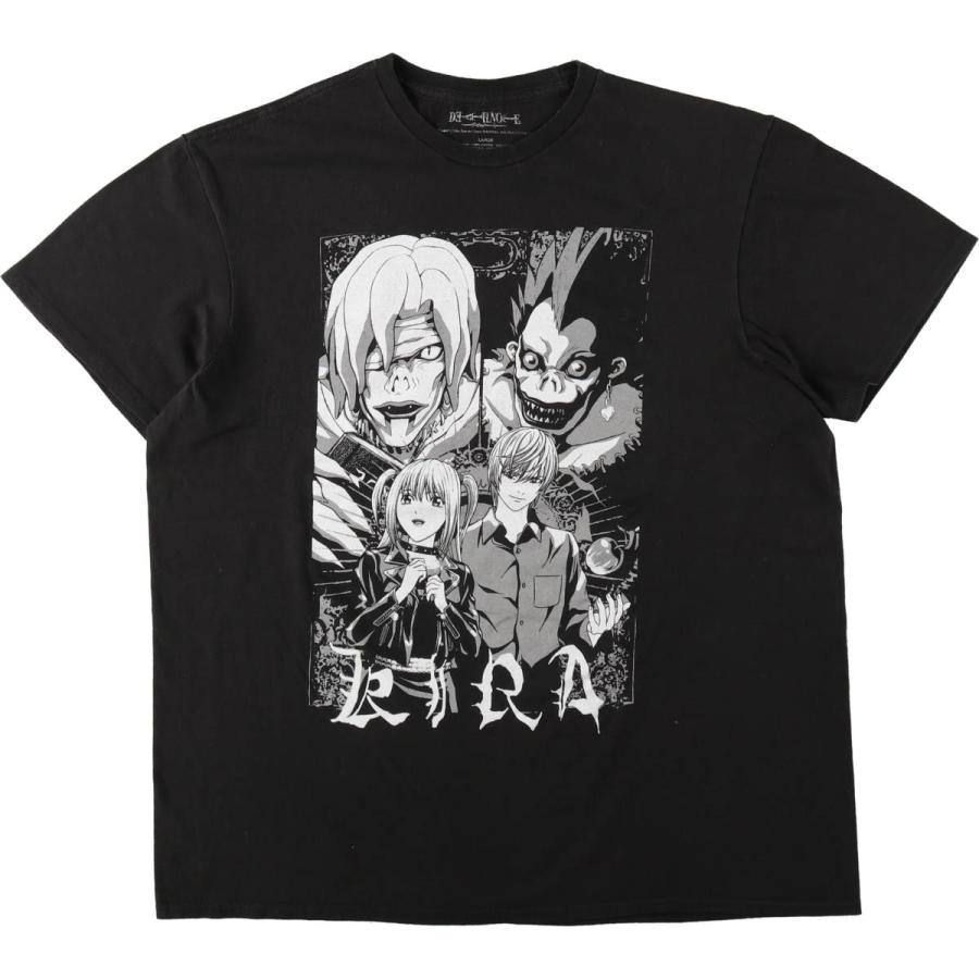 古着 DEATH NOTE デスノート アニメ キャラクタープリントTシャツ 