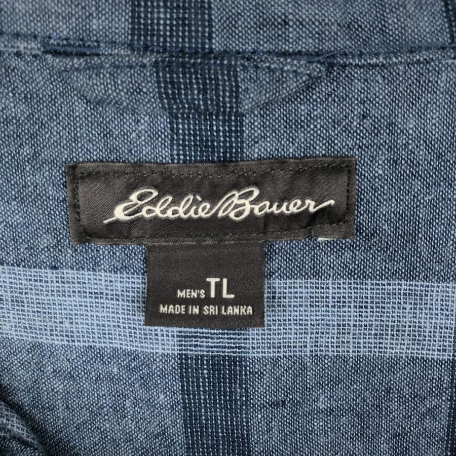 Eddie Bauer（エディーバウアー） 古着 チェック柄 半袖 オープン