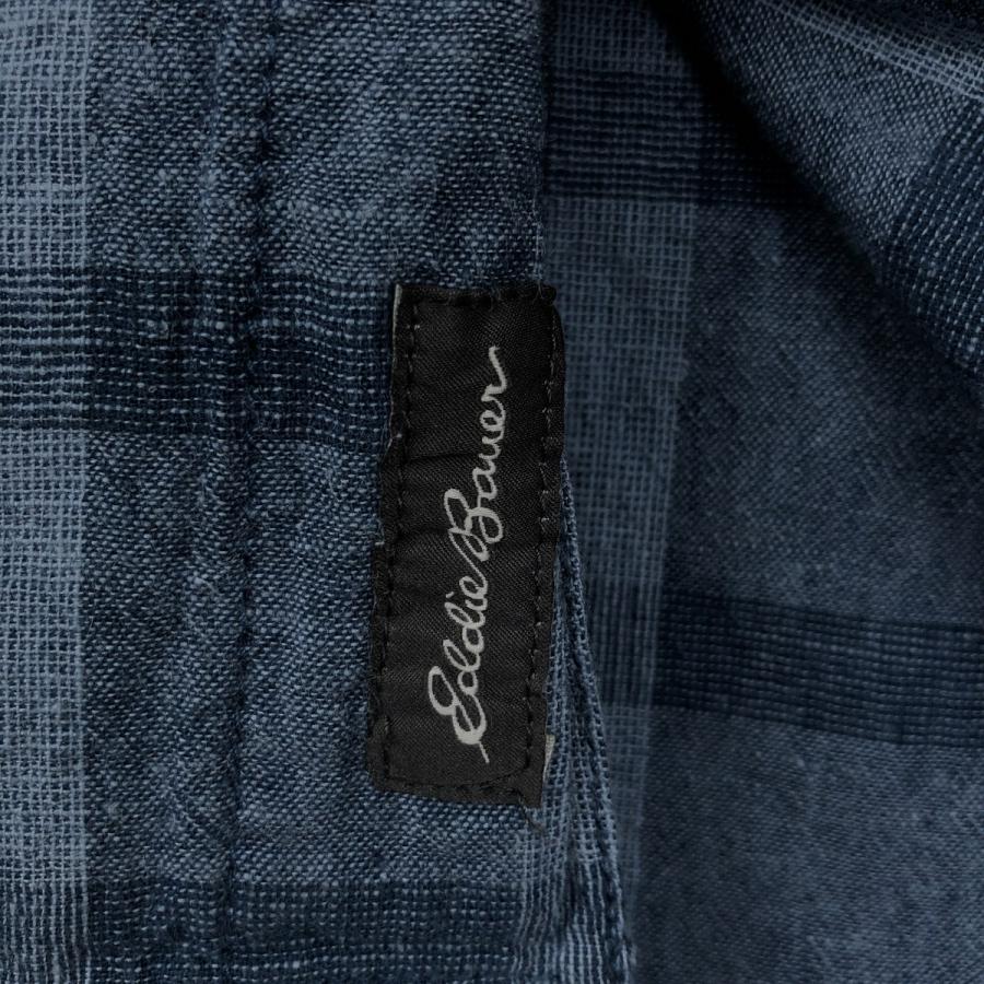 Eddie Bauer（エディーバウアー） 古着 チェック柄 半袖 オープン