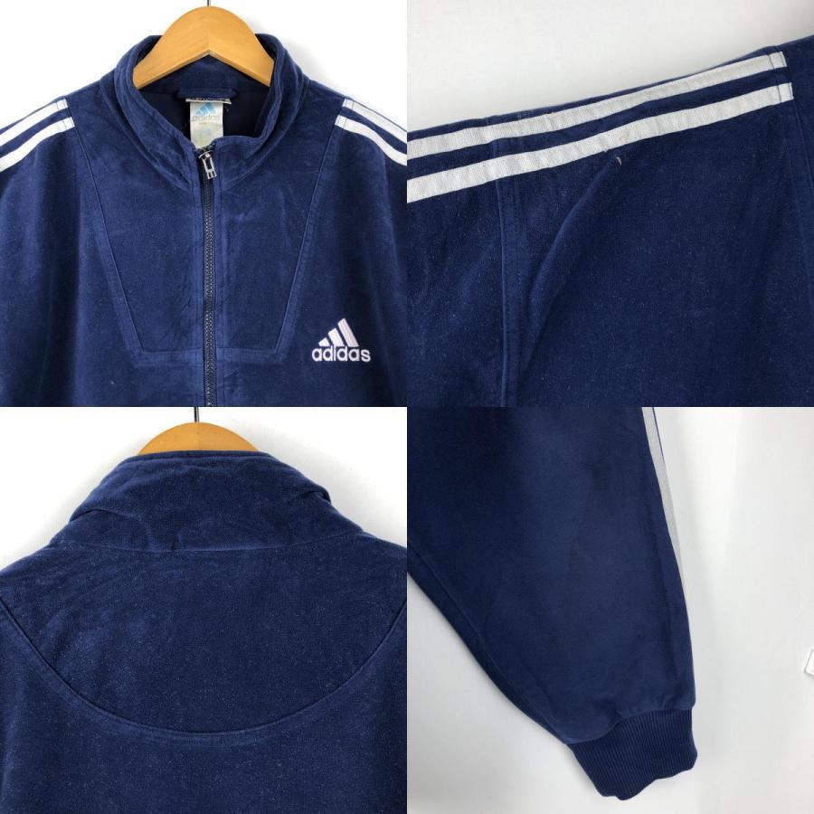 古着 90年代 アディダス  ベロアジャージ トラックジャケット メンズL相当 ヴィンテージ/eaa654667 adidas（アディダス） 古着 90年代 ベロアジャージ トラックジャケット