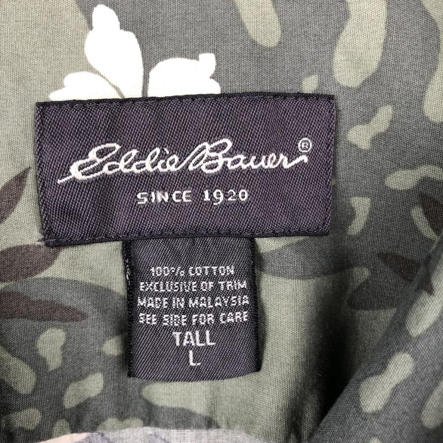 Eddie Bauer（エディーバウアー） 古着 総柄 ボタニカル柄 オープン