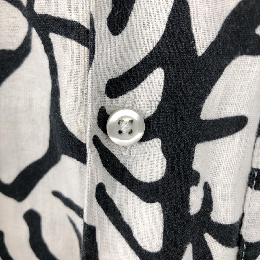 GAP（ギャップ） 古着 GAP MADE WITH LINEN 総柄 半袖 オープンカラー
