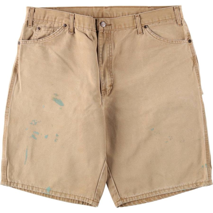90s Dickies ペインター　バギー　ショーツ　ダック　極太　ヴィンテージ Dickies（ディッキーズ） 古着 ダック地ペインターショーツ ハーフ