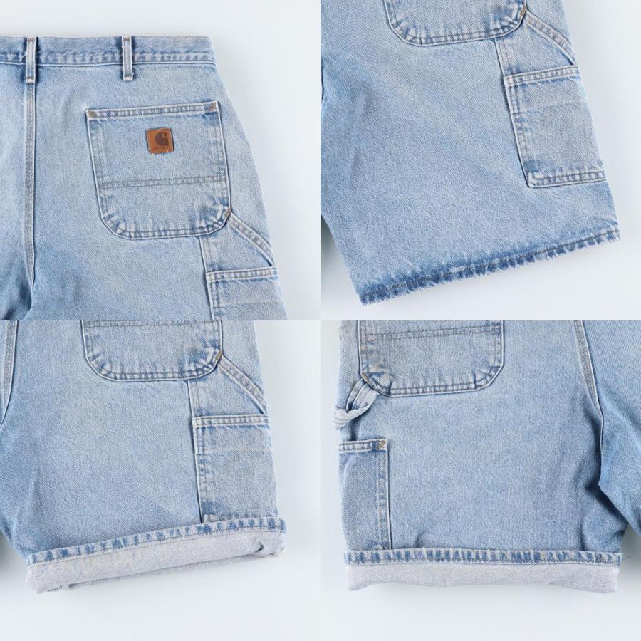 USA製Carharttペインターショーツ90’sデニム　ワーク　カーハート Carhartt（カーハート） 古着 00年代 デニムペインターショーツ
