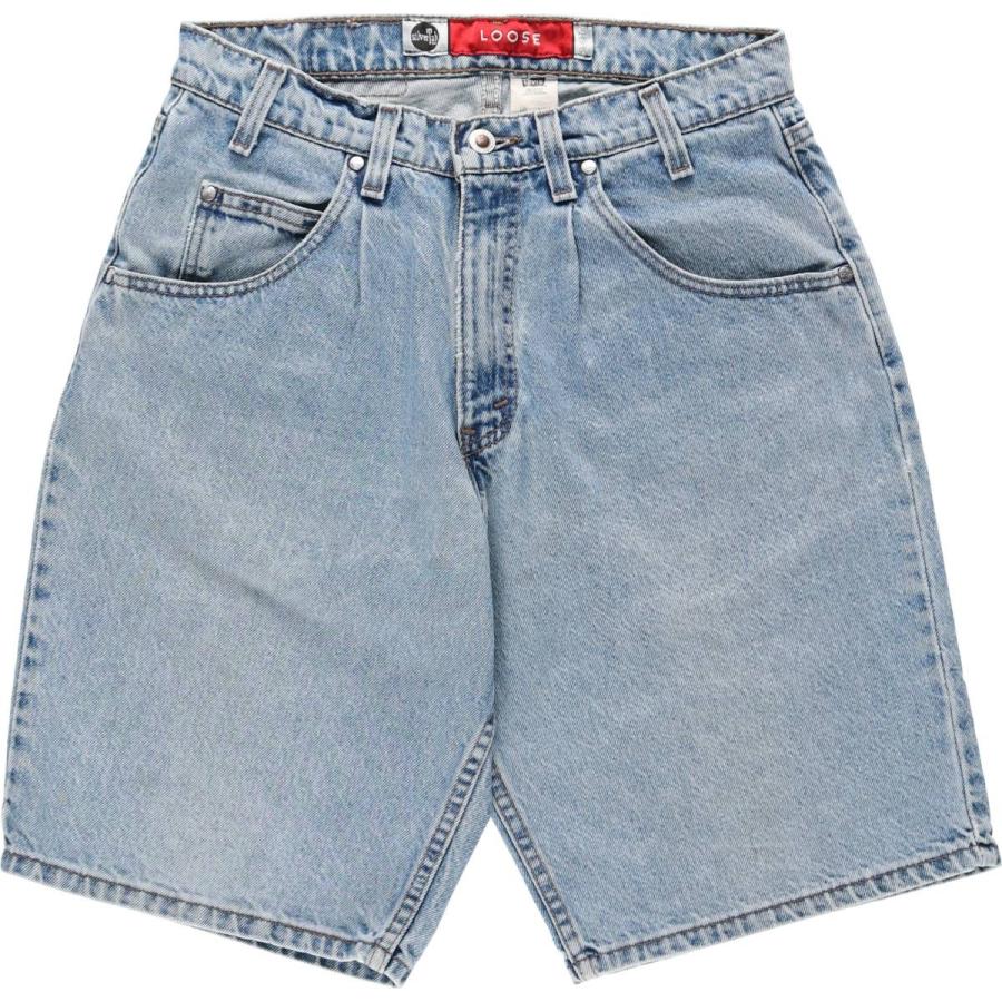 90s リーバイス シルバータブ USA製 ショーツ チェック ビンテージ 美品 Levi's（リーバイス） 古着 90年代 シルバータブ LOOSE FIT デニム