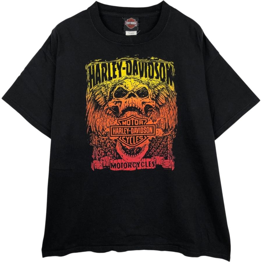 古着 ハーレーダビッドソン Harley-Davidson ドクロ柄 スカル柄 スカル