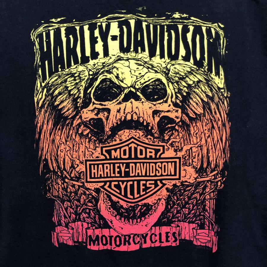 古着 ハーレーダビッドソン Harley-Davidson ドクロ柄 スカル柄 スカル