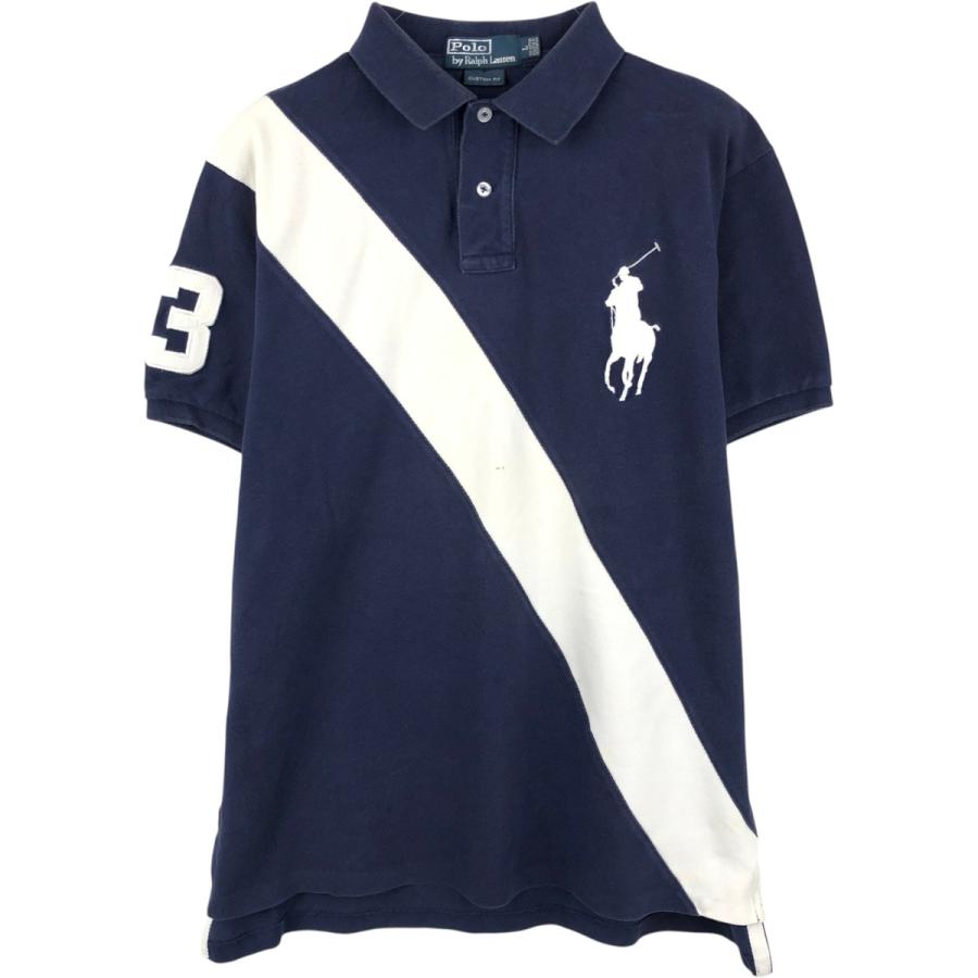 古着 ラルフローレン Ralph Lauren POLO by Ralph Lauren CUSTOM FIT ビッグポニー 半袖 ポロシャツ メンズL相当/eaa657695 古着 ラルフローレン Ralph Lauren POLO by CUSTOM FIT ビッグポニー