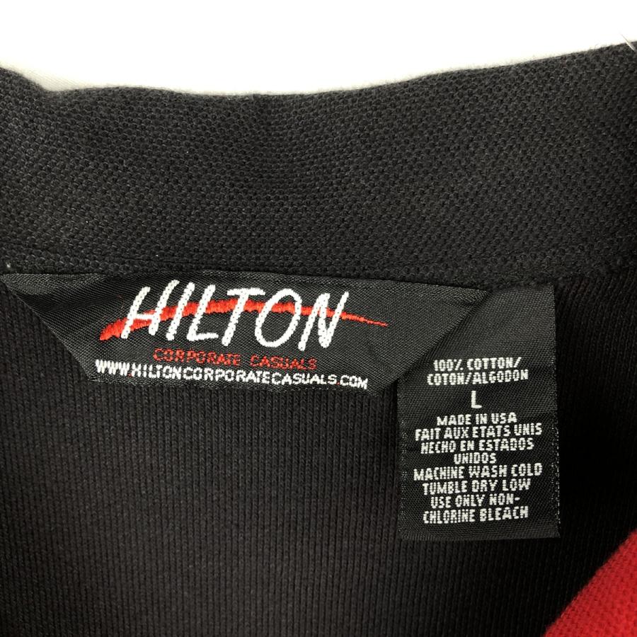 古着 ヒルトン HILTON アニマル柄 犬柄 ツートン オープンカラー