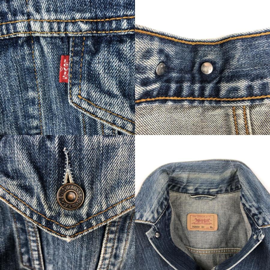 古着 90年代 リーバイス Levi's 70500-0489 ユーロモデル デニムジャケット Gジャン メンズXL相当 ヴィンテージ/eaa659542 Levi's（リーバイス） 古着 90年代 Levi's 70500-0489 ユーロモデル