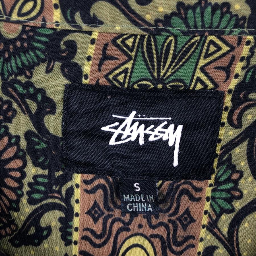 STUSSY（ステューシー） 古着 総柄 半袖 オープンカラー レーヨン