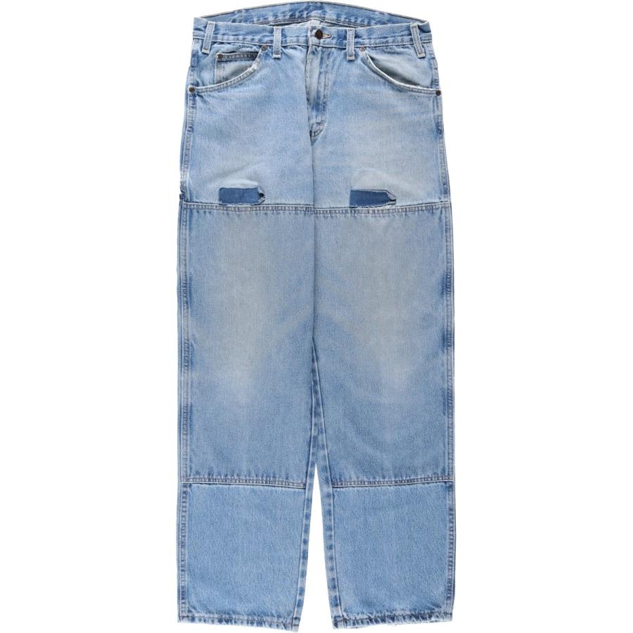 古着 ディッキーズ Dickies RELAXED FIT ダブルニー デニムパンツ メンズw32相当/eaa661034 Dickies（ディッキーズ） 古着 Dickies RELAXED FIT ダブルニー デニム