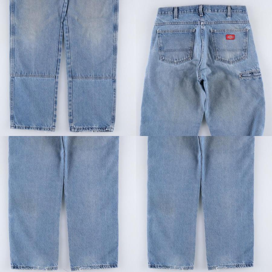 古着 ディッキーズ Dickies RELAXED FIT ダブルニー デニムパンツ メンズw32相当/eaa661034 Dickies（ディッキーズ） 古着 Dickies RELAXED FIT ダブルニー デニム