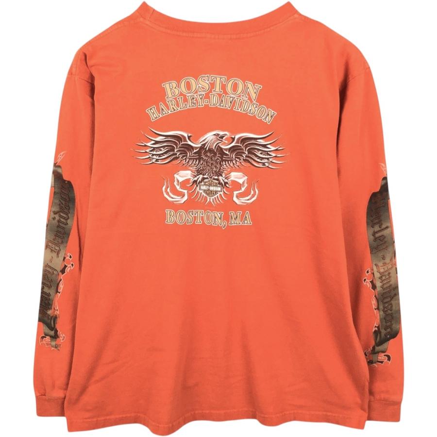 古着 ハーレーダビッドソン Harley-Davidson 鷲柄 イーグル柄 モーター