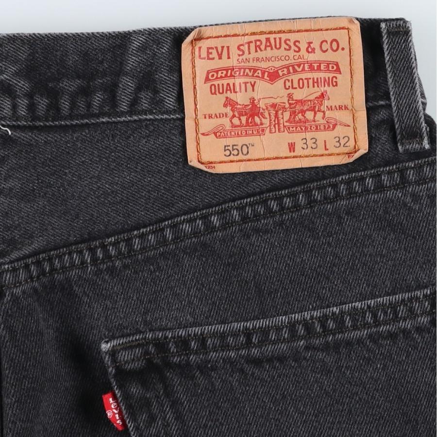 Levi's（リーバイス） 古着 Levi's 550 RELAXED FIT ブラックデニム