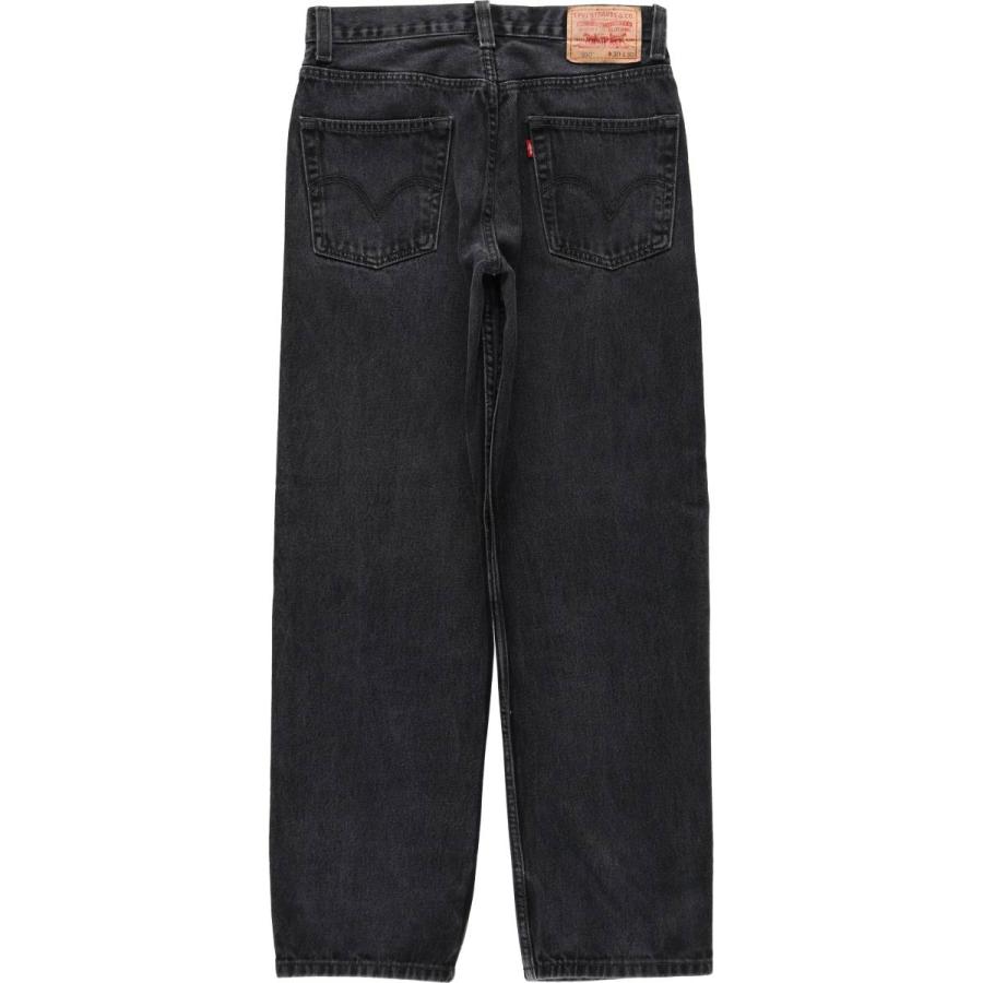 古着 リーバイス Levi's 550 RELAXED FIT ブラックデニム テーパードデニムパンツ メンズw32相当/eaa663166 Levi's（リーバイス） 古着 Levi's 550 RELAXED FIT ブラックデニム
