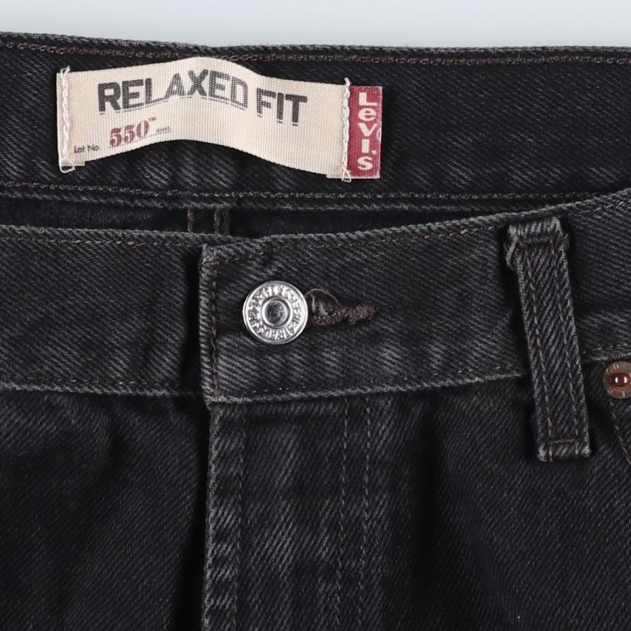 古着 リーバイス Levi's 550 REGULAR FIT ブラックデニム テーパードデニムパンツ メンズw36相当/eaa663168 Levi's（リーバイス） 古着 Levi's 550 REGULAR FIT ブラックデニム