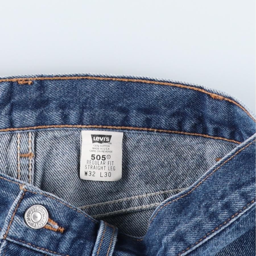 古着 00年代 リーバイス Levi's 505 REGULAR FIT STRAIGHT LEG テーパードデニムパンツ USA製 メンズw31相当/eaa663394 Levi's（リーバイス） 古着 00年代 Levi's 505 REGULAR FIT STRAIGHT