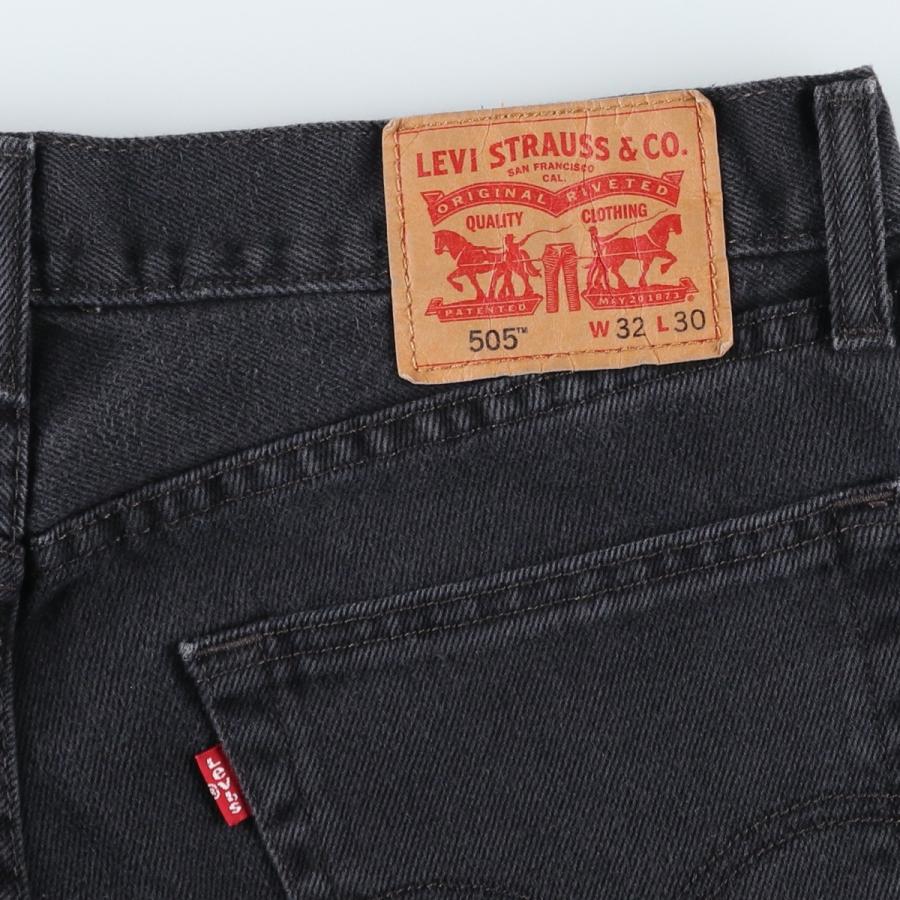 古着 リーバイス Levi's 505 ブラックデニム テーパードデニムパンツ メンズw34相当/eaa663661 Levi's（リーバイス） 古着 Levi's 505 ブラックデニム テーパード