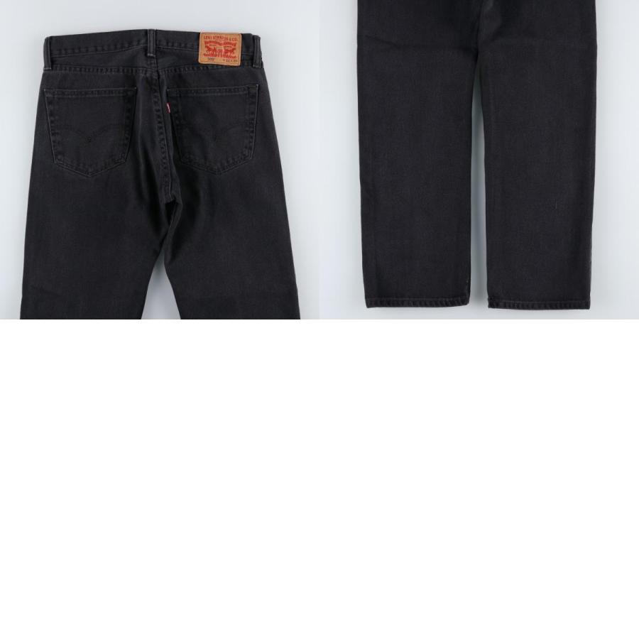 古着 リーバイス Levi's 505 ブラックデニム テーパードデニムパンツ メンズw34相当/eaa663645 Levi's（リーバイス） 古着 Levi's 505 ブラックデニム テーパード