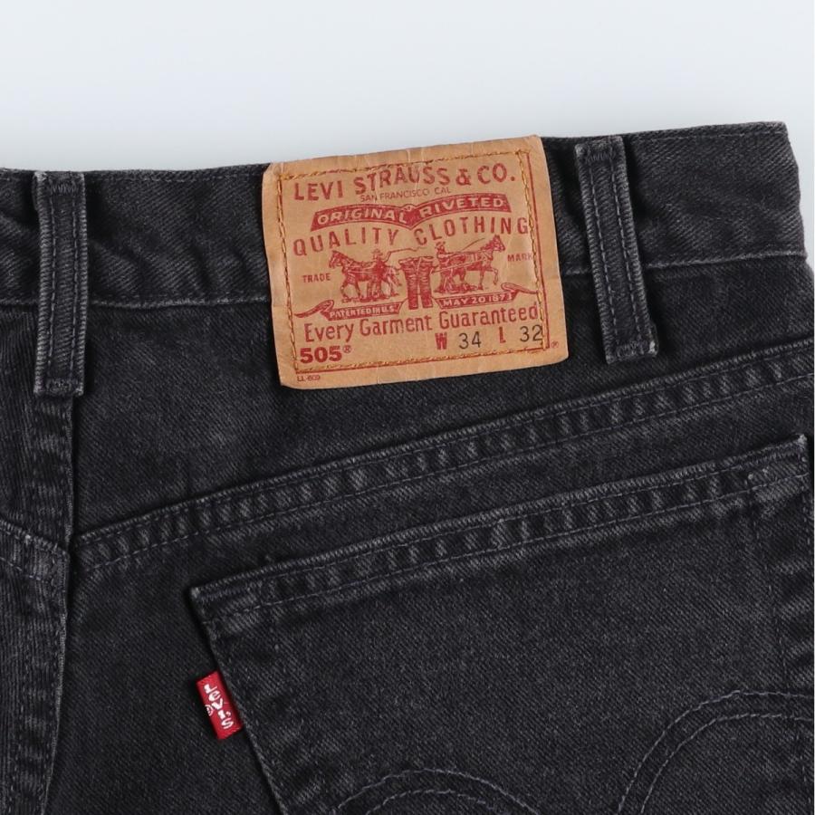Levi's（リーバイス） 古着 90年代 505 ORIGINAL FIT ブラックデニム