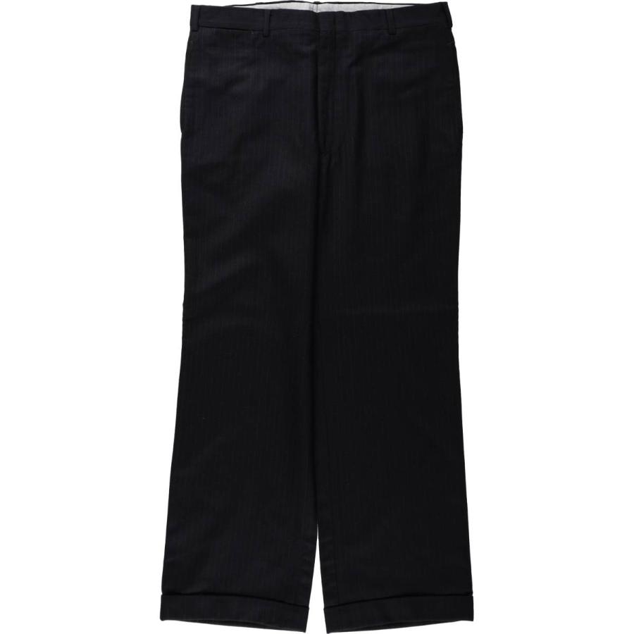 古着 ~90年代 ストライプ柄 スラックスパンツ USA製 メンズw35相当
