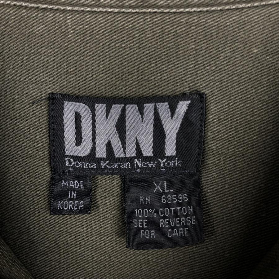 古着 ダナキャランニューヨーク DKNY 長袖 コットンシャツ メンズXL
